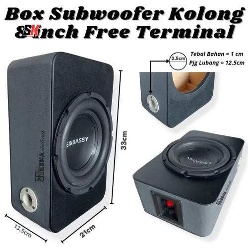 Jual Box Subwoofer Kolong 6 inch 8 inch vinyl free terminal bass mantab ...