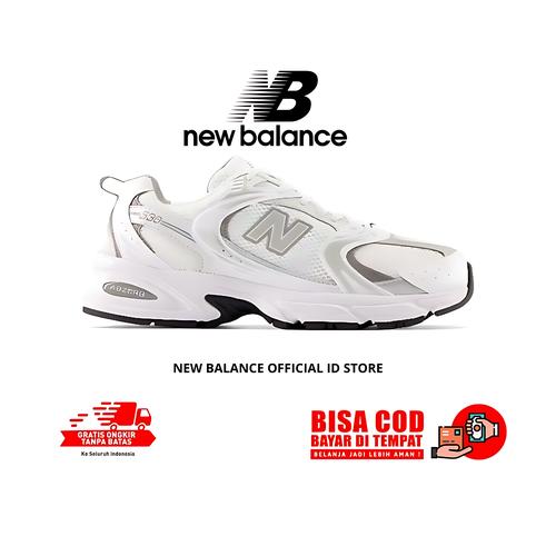 Promo SEPATU NEW BALANCE 530 WHITE SILVER METALLIC 39 Kota