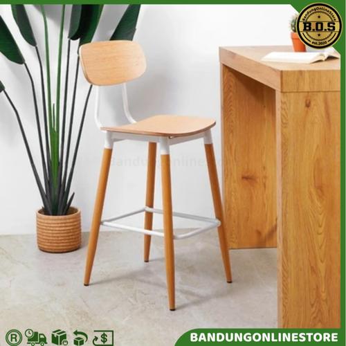 Jual Kursi Bar Tinggi Minimalis Cokelat Informa Barstool Bangku Bar ...