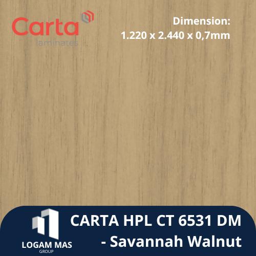 Jual CARTA HPL CT 6531 DM - Savannah Walnut - High Pressure Laminates ...