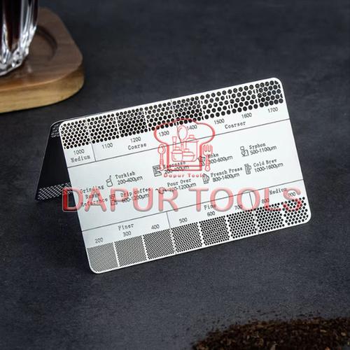 Jual Alat pengukur grind size kopi stainless Coffee Grinder Ruler ...
