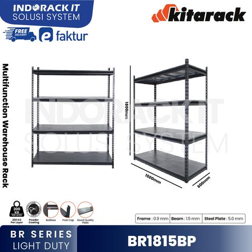 Jual KITARACK Rak Gudang BR1815BP 4 Layer Steel Panjang 1,5 Meter ...