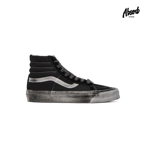 Promo Vans Vault OG Sk8-Hi LX “Stressed” (Black/White) - 40.5
