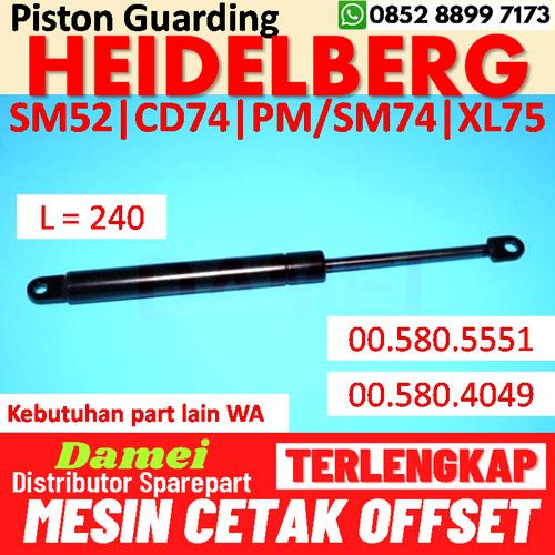 Heidelberg QM46 Pneumatic Spring Replacement - OEM HE-00-580