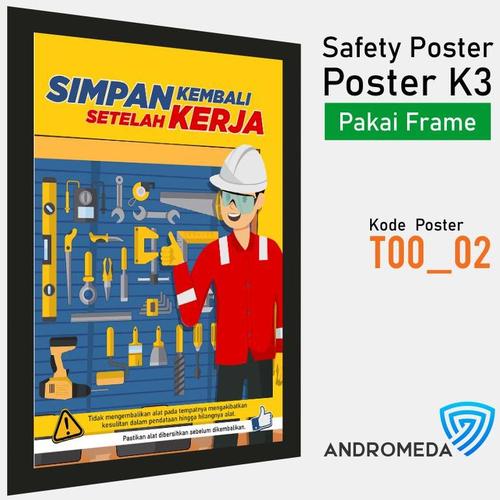 Jual Safety Poster K3 : 5R 5S Kerapihan Tempat Kerja Alat + Frame ...