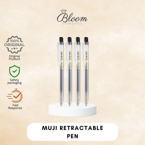Jual MUJI Smooth Gel Ink Retractable (Knock Type) Ballpoint Pen 0.5mm