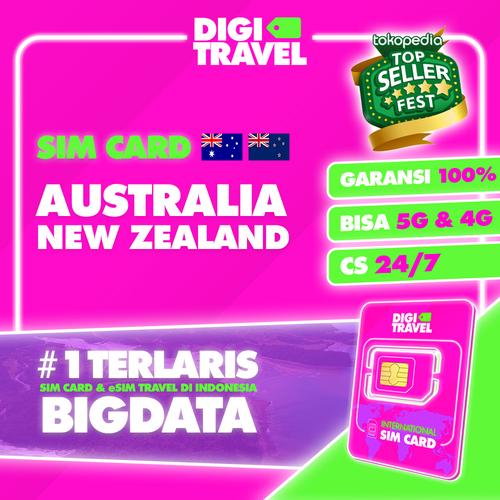 Promo Sim Card Australia New Zealand 8GB 30 HARI BISA TELEPON DAN SMS