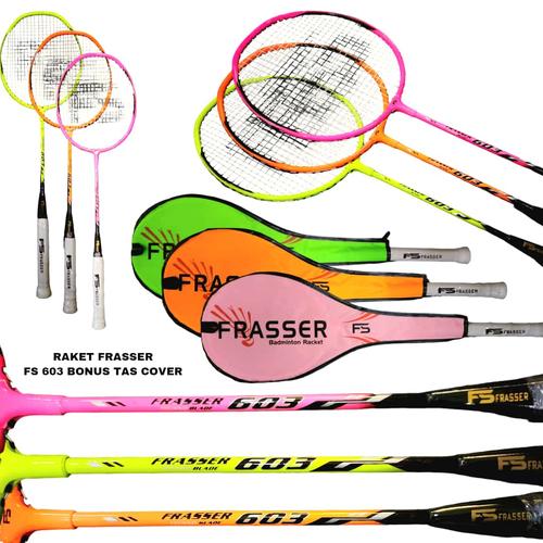 Jual Frasser Raket Badminton Raket Bulutangkis Bonus Tas Full Cover FS ...