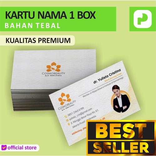 Jual cetak kartu nama 1 box murah Bolak Balik - Ivory 230gr - Kota ...