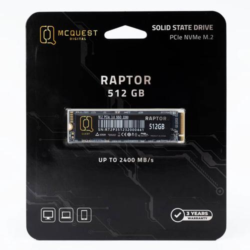 Jual SSD MCQUEST RAPTOR 512GB M.2 NVME - Kota Semarang - NICHOLAS COMP ...