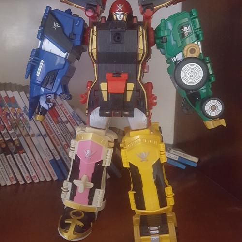 Figurine MegaZord GOKAI-OH Power Rangers Gokaiger (Super Megaforce) Bandai 2012 - Env. 24 Cm, Boîte Collector