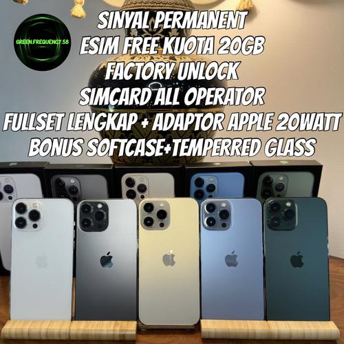 Jual IPhone 13 Pro FACTORY UNLOCK DUAL ON Nano Esim Sinyal ON PERMANENT jual-iphone-13-pro-factory-unlock-dual-on-nano-esim-sinyal-on-permanent