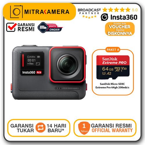 Promo Insta360 Ace Action Camera Insta 360 One AcePro Resmi Ace Paket