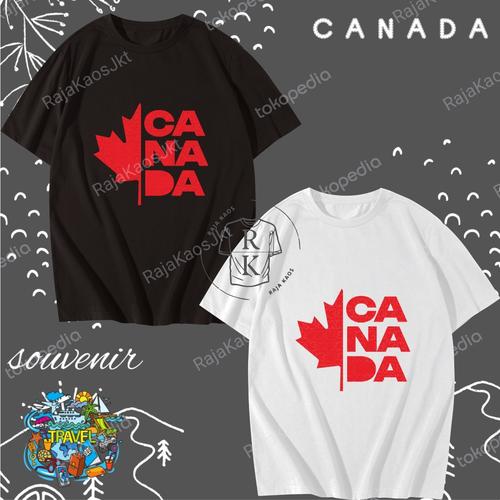 Jual TSHIRT SOUVENIR CANADA. KAOS OLEH OLEH CANADA. BAJU CUSTOM. 1