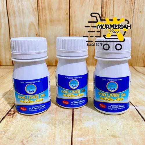 Jual Cod Liver Oil KECIL Botol 50 Kapsul Minyak Ikan Cap Ikan Paus