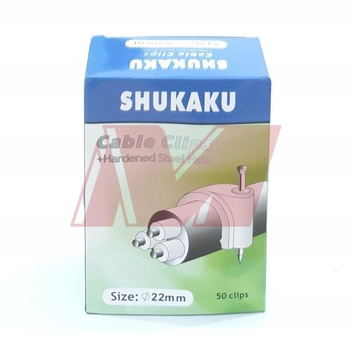 Jual Shukaku 22mm Cable Clips 22mm Klem Kabel Asli Paku Beton 22 mm ...