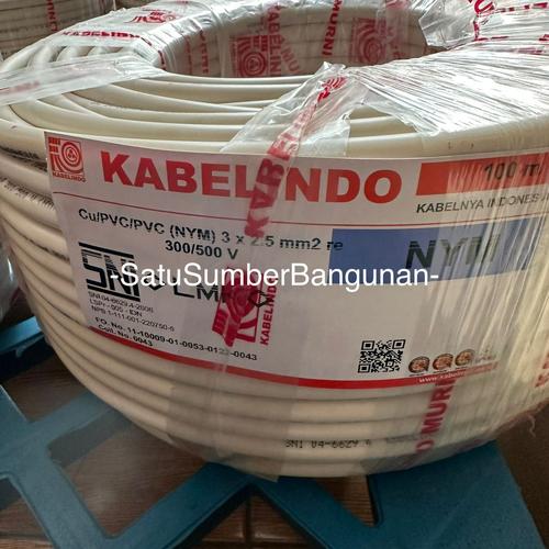 Jual Kabel Listrik NYM Kabelindo 2x1,5 100m Eterna Supreme Extrana