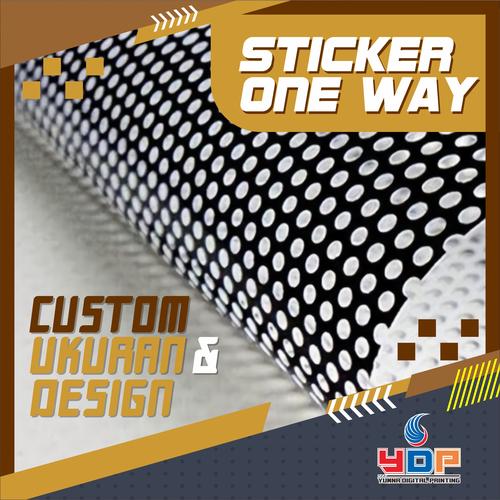 Jual Cetak Print Stiker One Way Kaca Mobil, Kantor, & Ruko - Oneway ...