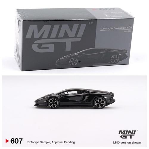 Mini GT 1:64 #607 Lamborghini Countach LPI 800-4 – Modello Diecast In Scala – Nero Maia