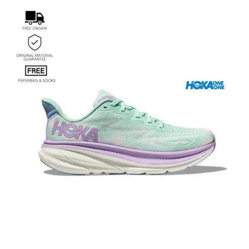 Promo Hoka Clifton Wide Women's Running Shoes Tosca Purple Tosca  Purple, 37 di Tokopedia