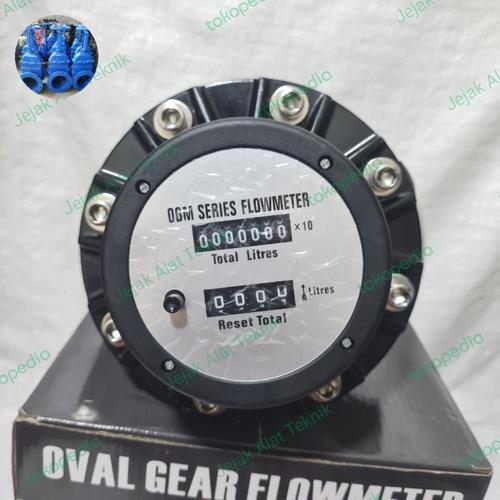 Jual OVAL GEAR 2 INCH" FLOWMETER OGM DN50 OVAL DIESEL SOLAR DRAT NPT ...
