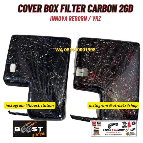 Jual cover box filter carbon karbon 2GD innova reborn vrz hilux handle ...