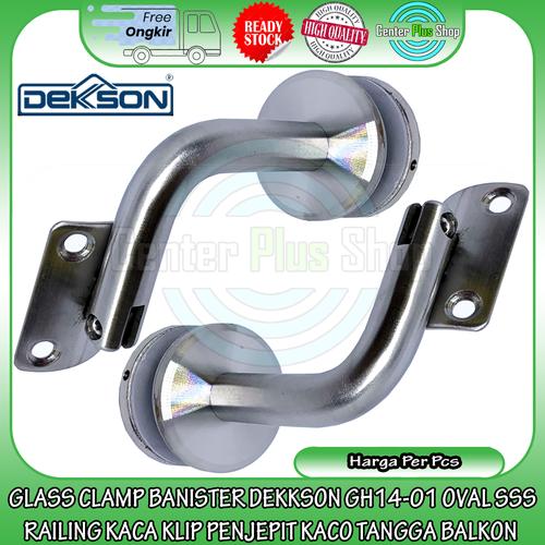 Jual GLASS CLAMP BANISTER DEKKSON GH14-01 OVAL SSS RAILING KACA KLIP ...