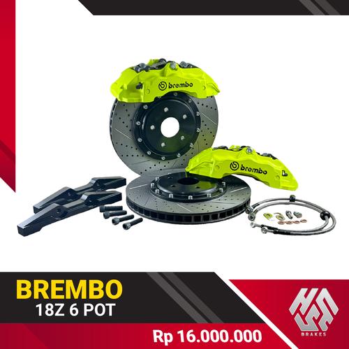 Jual Big Brake Kit Rem Disc BBK Brembo 18z 6 pot include braket PNP