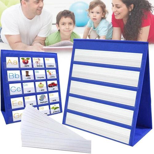 Jual Desktop Pocket Chart DoubleSided And SelfStanding Mini Pocket