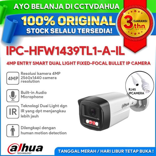 Promo TERLARIS EZIP EZ-IP EZ-IPC-B1B40P IP CAMERA DAHUA 4MP 3.6mm ...