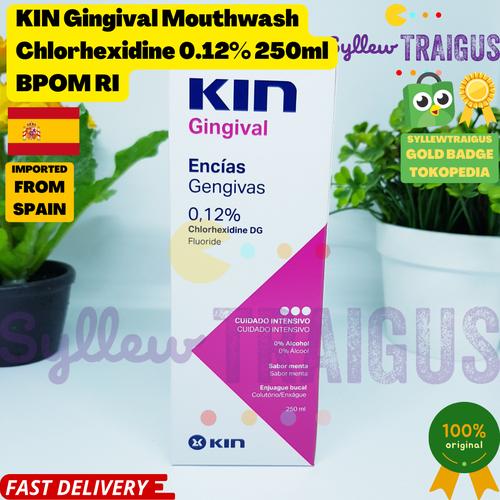 Promo [PRE-ORDER] KIN Gingival Mouthwash Obat Kumur Chlorhexidine 0.12% ...