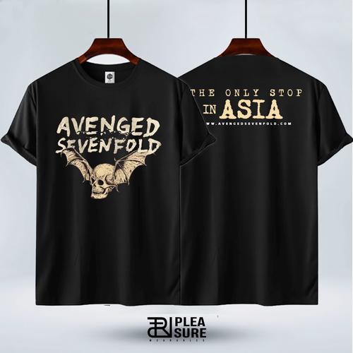 T-shirt Homme Avenged Sevenfold – 100% Coton, Logo Deathbat, Motif Rock Vintage Pour Fans