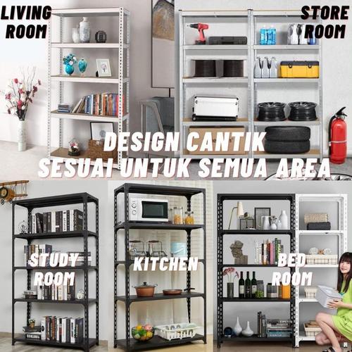 Jual ser Rak Besi Siku 5 Susun Rak Tanpa Baut Serbaguna Boltless Rack ...