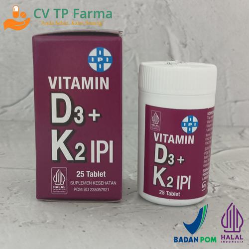 Promo VITAMIN D3 + K2 400 IU IPI BOTOL 25 TABLET KESEHATAN TULANG