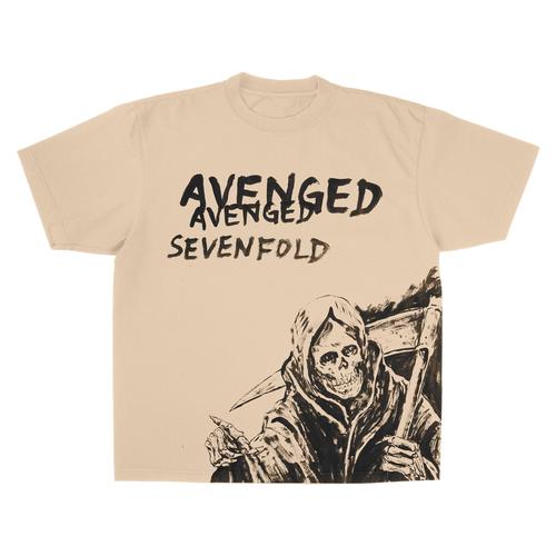 Rock Off Avenged Sevenfold A7X Land Of Cain Oficial Camiseta