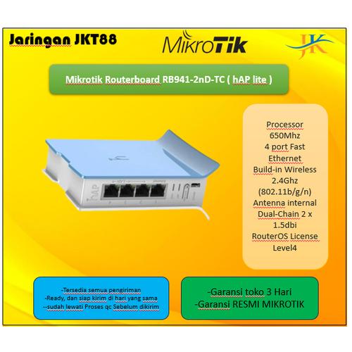 Jual Mikrotik Routerboard RB941-2nD-TC ( hAP lite ) - Jakarta Pusat ...