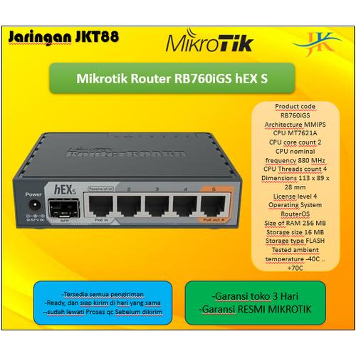 Jual Mikrotik Router RB760iGS hEX S - Jakarta Pusat - Jaringan JKT88 ...