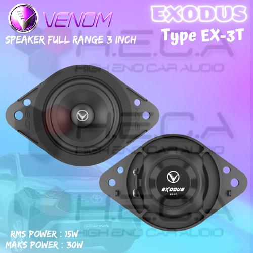 Jual Venom Exodus EX3T for Toyota Speaker Dashboard Full Range 3
