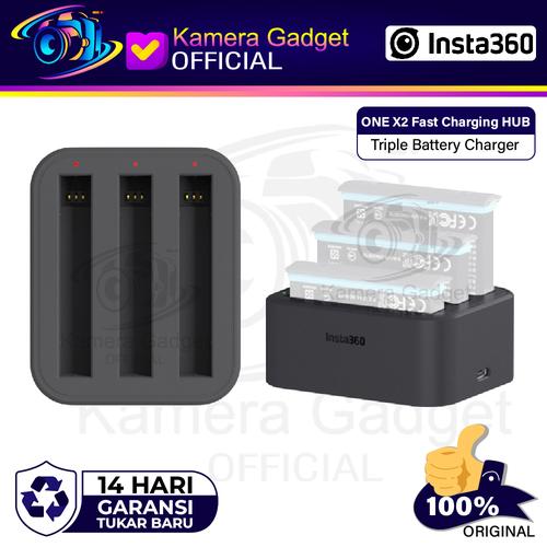 Promo Insta360 ONE X2 Fast Charging HUB Triple Battery Charger
