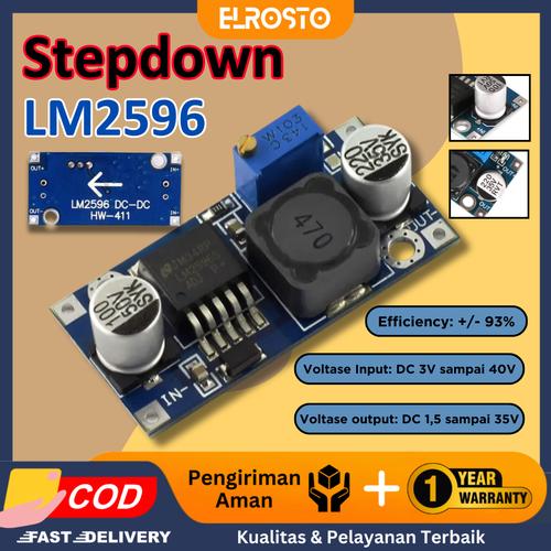 Jual LM2596 DC-DC StepDown 5V/12V/24V Adjustable Voltage Regulator 3 ...