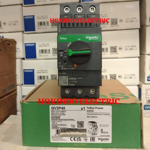 Jual MOTOR CIRCUIT BREAKER SCHNEIDER GV3P40 / GV3P40 3040A 18.5KW