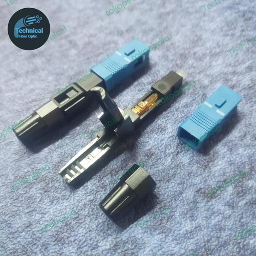 Jual Fast Connector Sc Upc Konektor Sc Upc Model Buaya FTTH FO 1pack ...