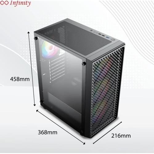 Jual US Infinity Ranger V2 Tempered Glas - ATX Gaming Case - Hitam, +3 ...