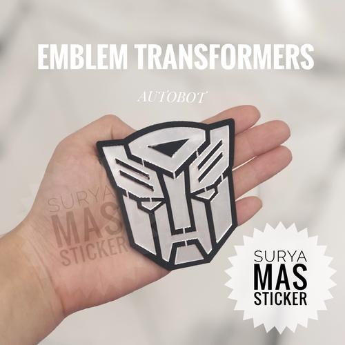 Jual sticker stiker emblem transformers transformer stainless 3d ...