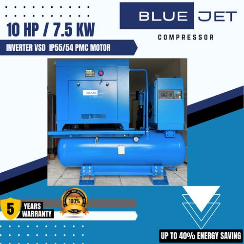 Jual Integrated / Integral Screw Compressor 4 in 1 Permanent Magnet 10 ...