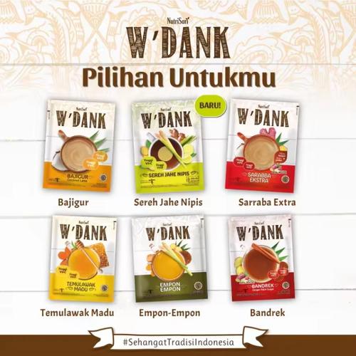 Jual Nutrisari Wdank Bajigur dan Bandrek Sachet Minuman Tradisional