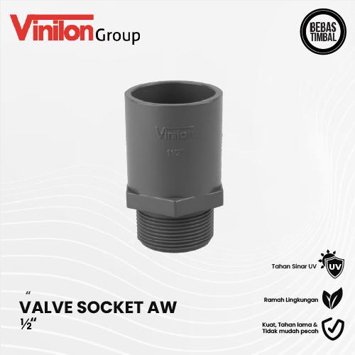 Jual Valve Socket PVC AW 1/2 Inch Vinilon - Jakarta Utara - Vinilon ...