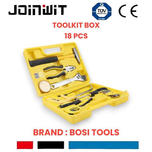 Jual Toolset Toolkit Toolbox Tool Set Tool Kit Tool Box 18pcs BOSI ...
