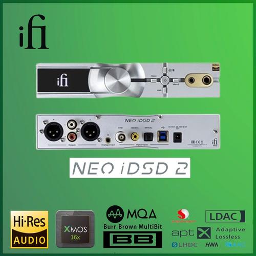 IFi NEO IDSD – Ricevitore Bluetooth HiRes E Amplificatore Cuffie Bilanciato, DAC Burr Brown, PCM 768kHz, DSD512, MQA, Ingressi USB/ottico/coassiale, Uscite 4.4mm E 6.3mm, Display OLED