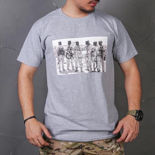 Jual Kaos Army Military Gildan Shirt Red Wing Operation Emerson